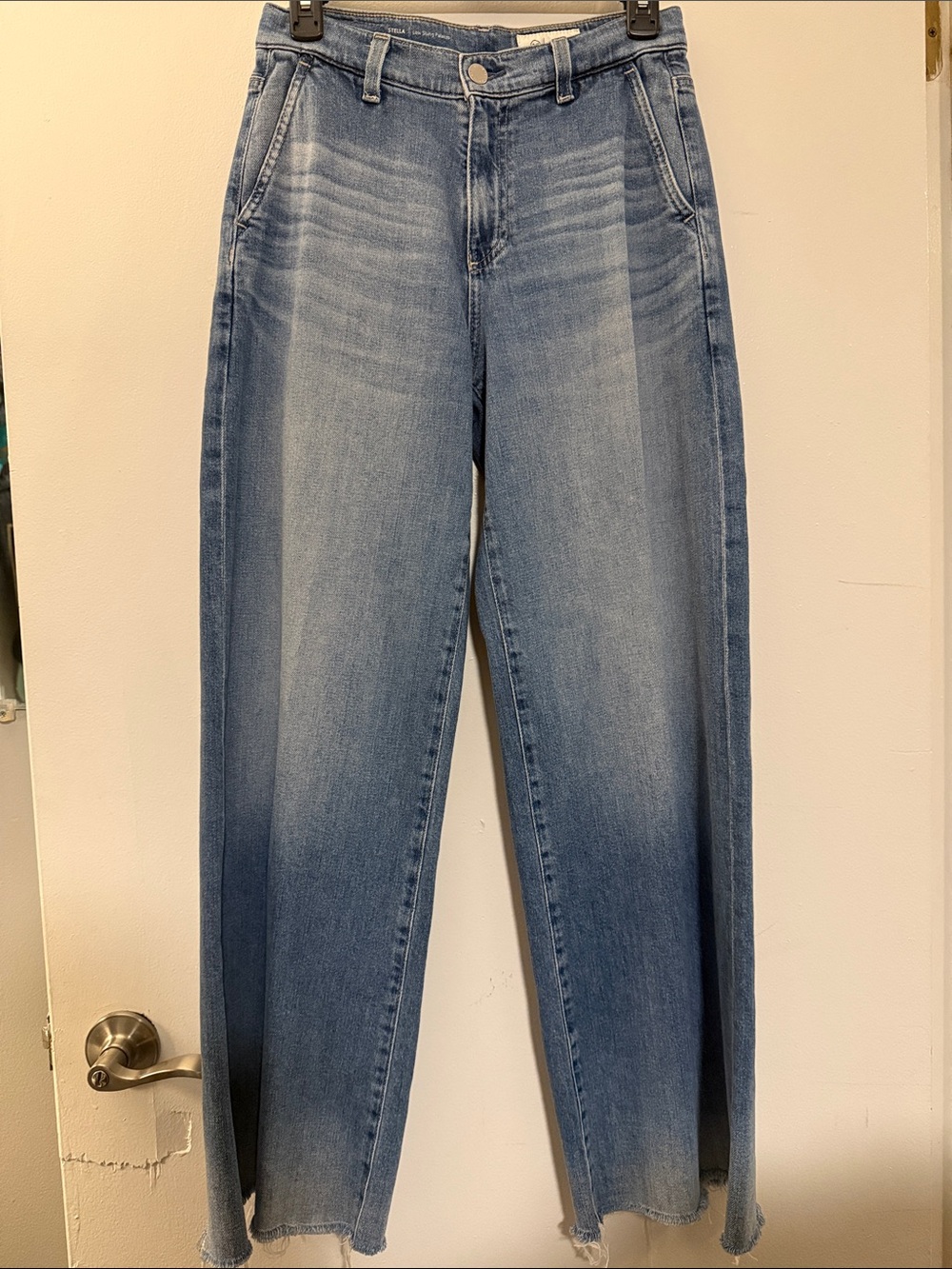 AG Adriano Goldschmied Light Blue Wide Leg Jeans